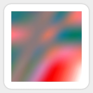 red green yellow abstract texture Sticker